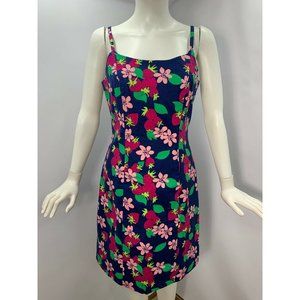 Lilly Pulitzer Sz 6 Navy & Pink Strawberry Dress